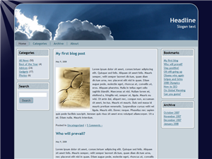 Silver Lining Free Wordpress Theme